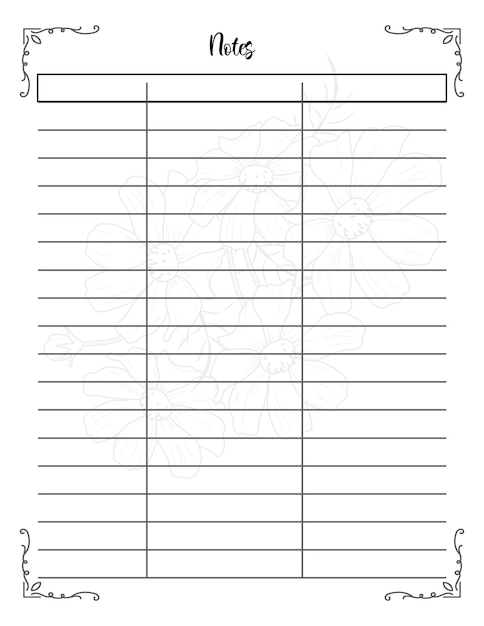 Vector wedding planner sjabloon