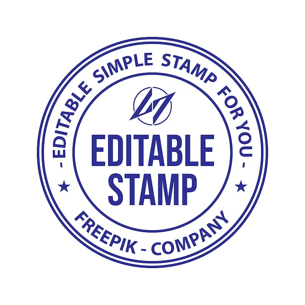 Vektor 250102 redigerbart enkelt stempel