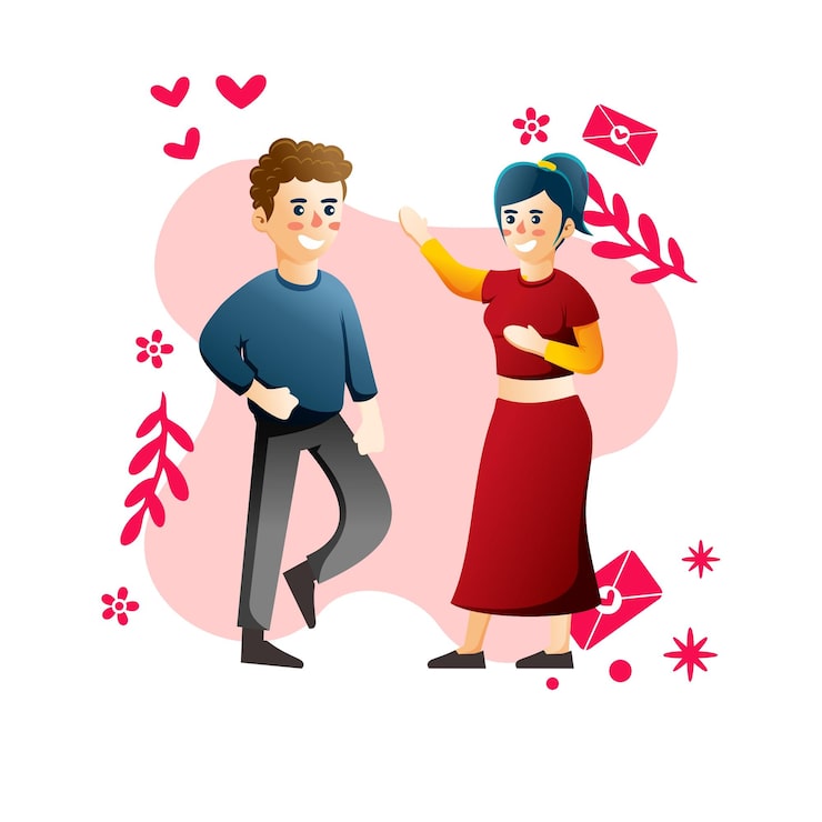 Vektor alla hjärtans dag-illustration