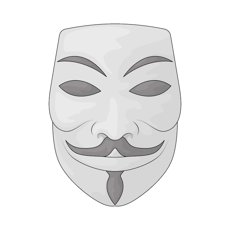 Vektor anonym mask