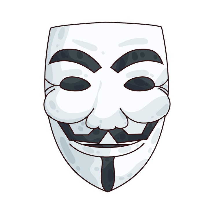 Vektor anonym mask