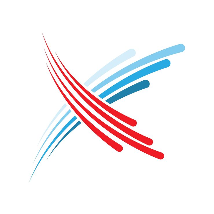 Vektor bogstav x logo design