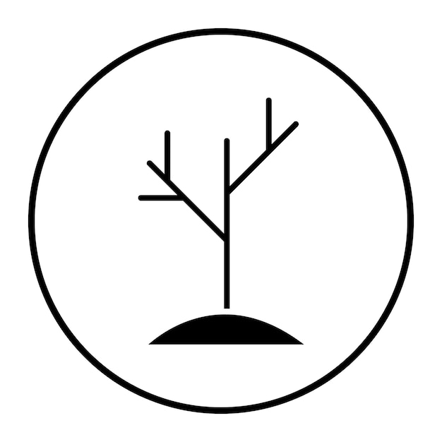Vektor efterårstræ vektorillustration