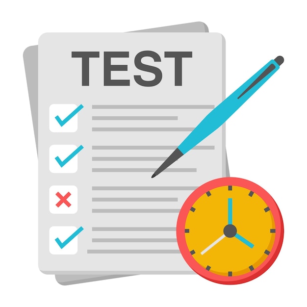 Vektor en ikondesign av testpapper