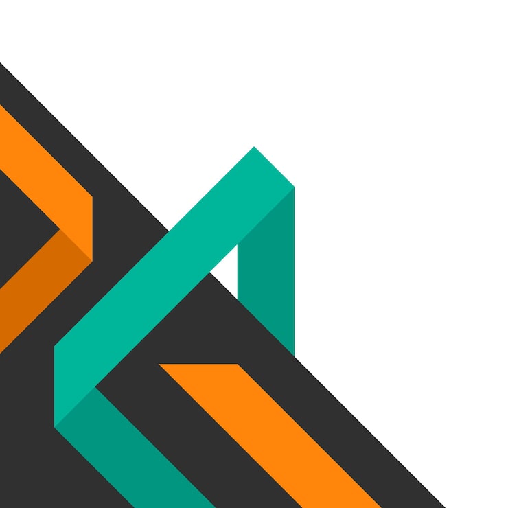 Vektör modern geometrik köşe