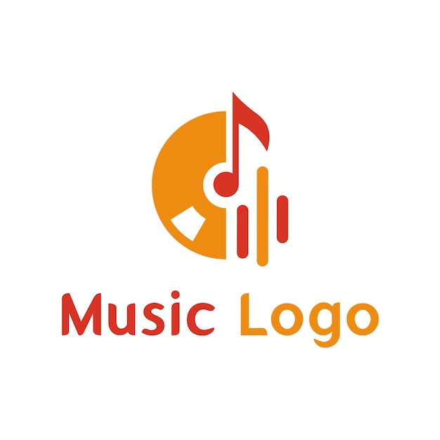 Vektor moderne musik logo design