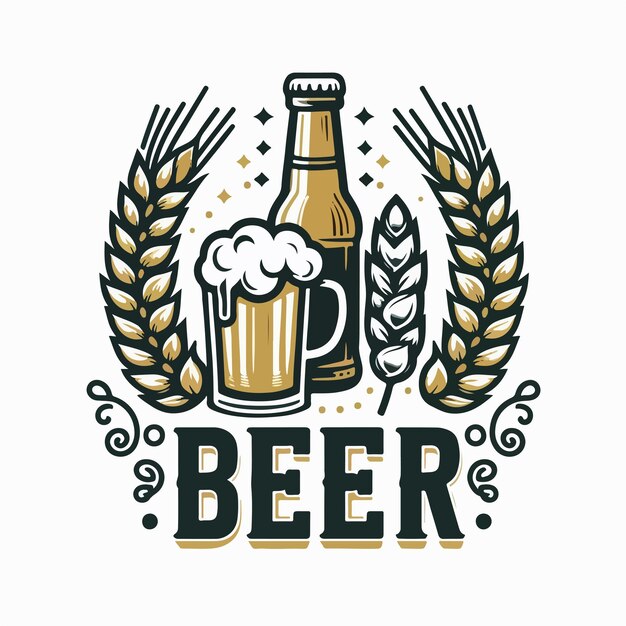 Vektor öl-logo illustration