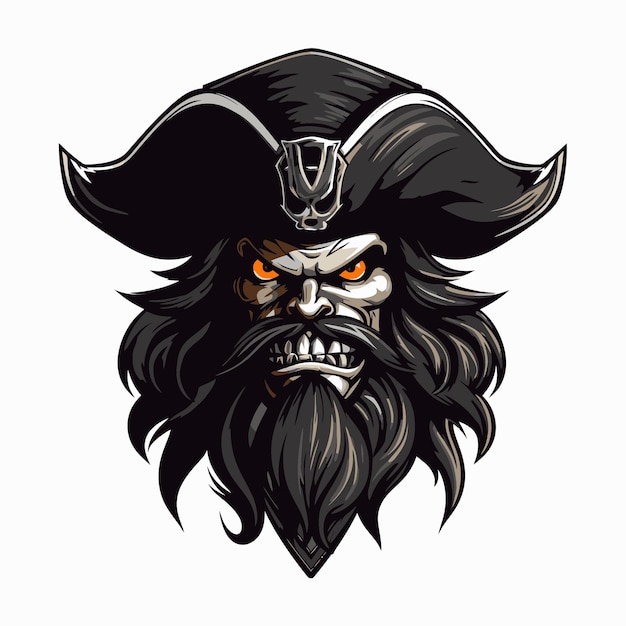 Vektor pirat maskot