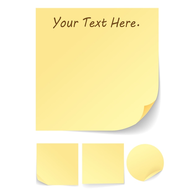 Vektor post it note