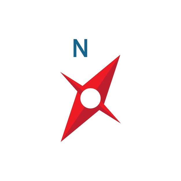 Vektör pusula logo ikonu