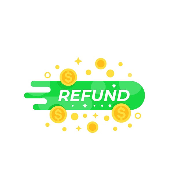 Vektor refund vektor banner