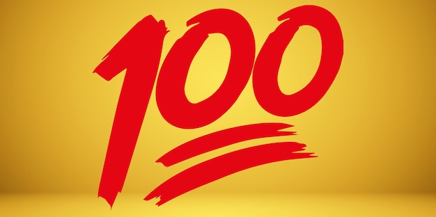 Vektör şeffaf arka planda 100 simgesi