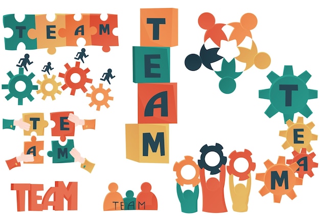 Vektor teambuilding_color_all