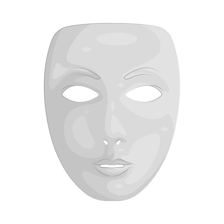 Vektor teatermask