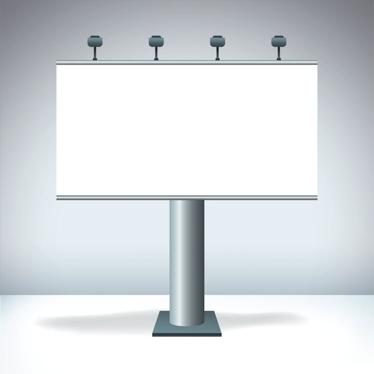 Vektor tom billboard display