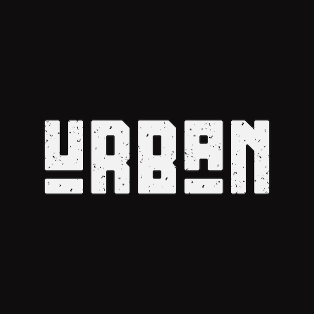 Vektor urban typography design
