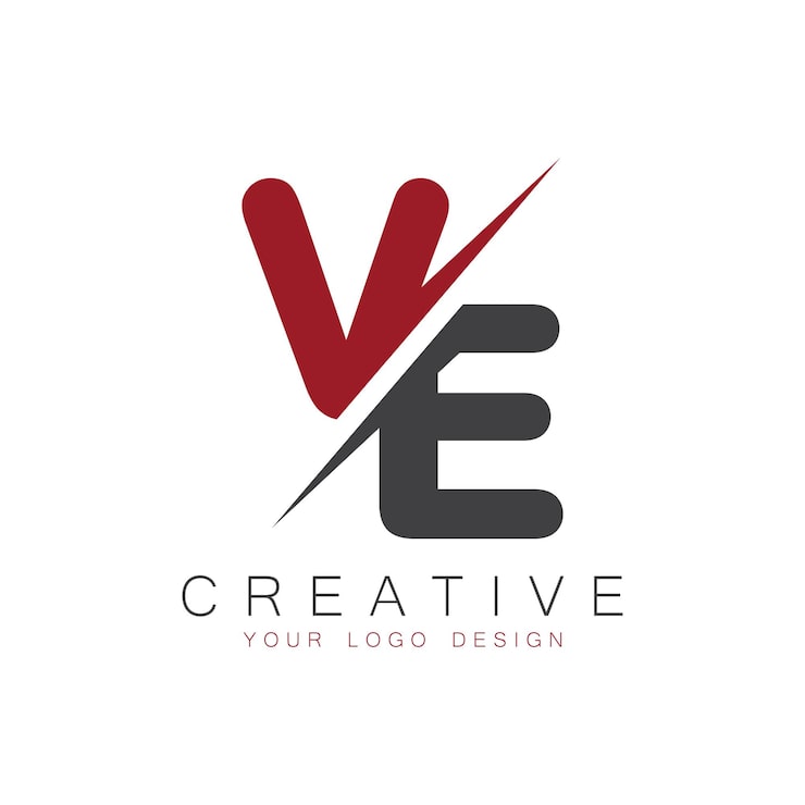 Vektör ve harfli ilk monogram yaratıcı logosu