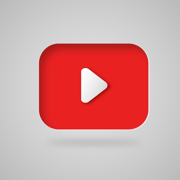 Vektor youtube ikon knap