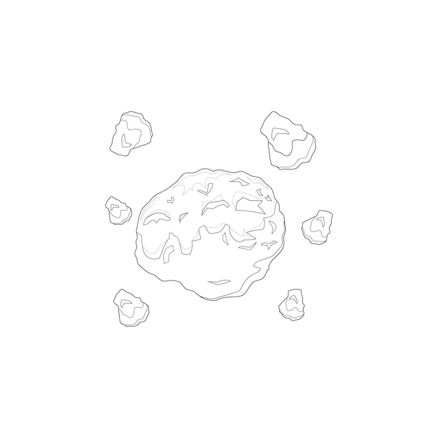 Vektor asteroid vector