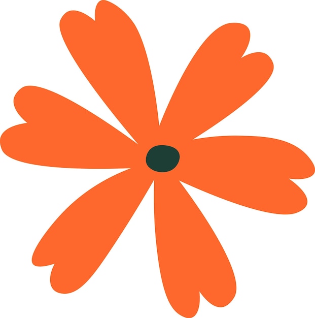 Vektor blomsterhode-ikon