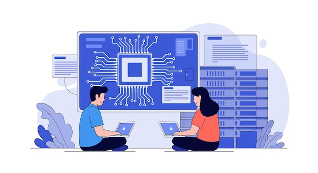 Vektor datascience og samarbeid med cloud computing