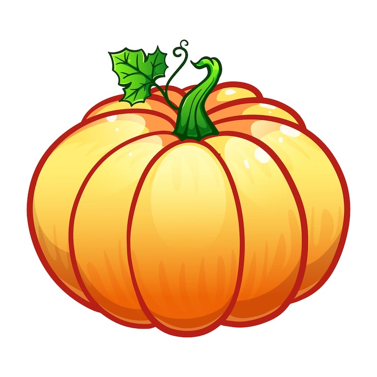 Vektor halloween gresskar på hvit bakgrunn