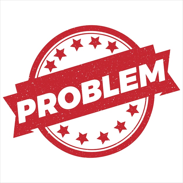 Vektor problemstempel