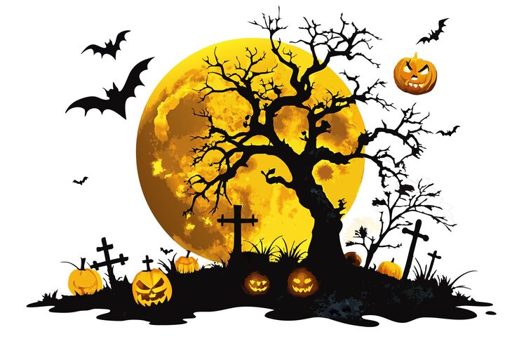 Wektor ręcznie narysowane elementy halloween