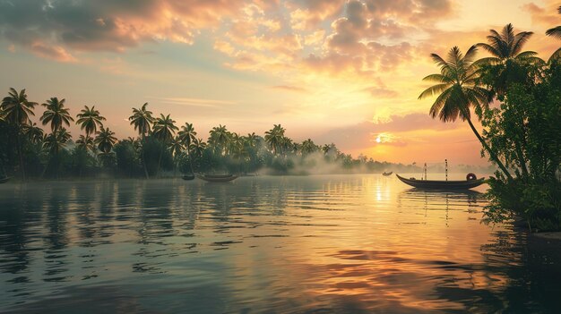 Zdjęcie kerala backwaters