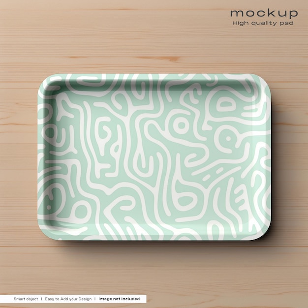 PSD bản mockup khay gốm miễn phí