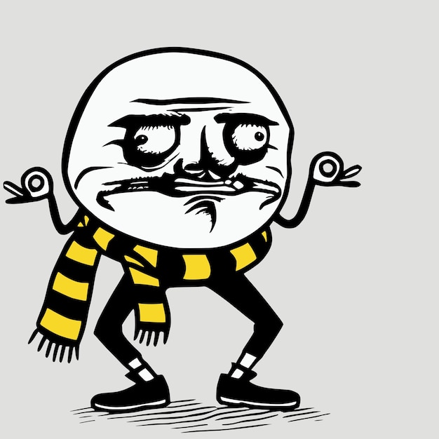 PSD meme trollface bối rối