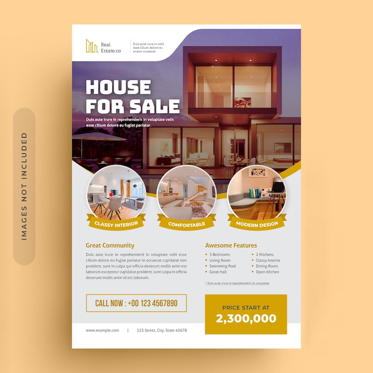 PSD tờ rơi bất động sản