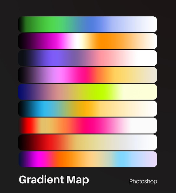 PSD ví dụ về gradient map cho photoshop
