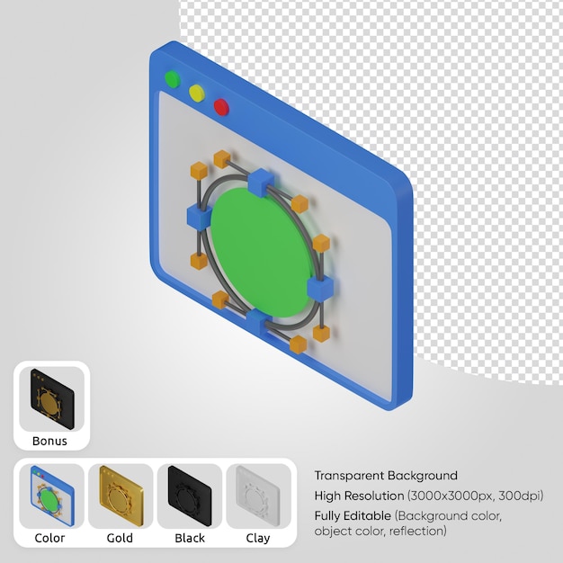 Gratis PSD 3d-curve
