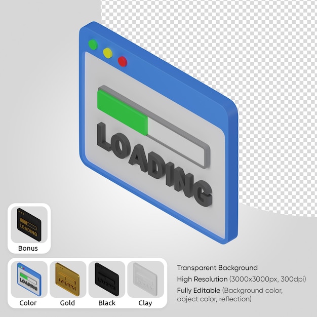 Gratis PSD 3d-web laden