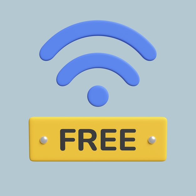 Gratis PSD 3d-weergave van hotelpictogram