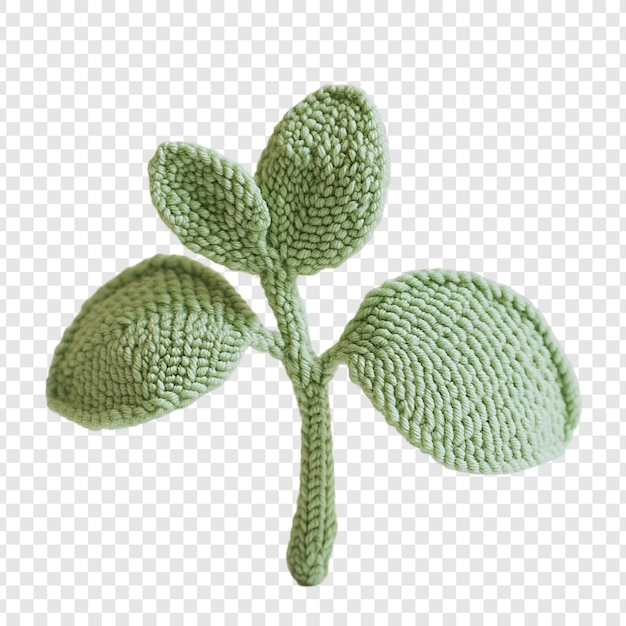 PSD gratuito adorable planta verde tejida