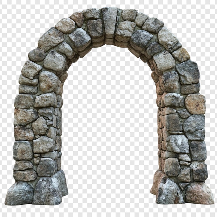 PSD gratuito el antiguo arco de piedra: una puerta a la historia
