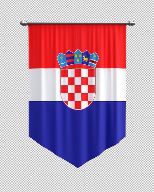 PSD gratuito bandera de la república de croacia