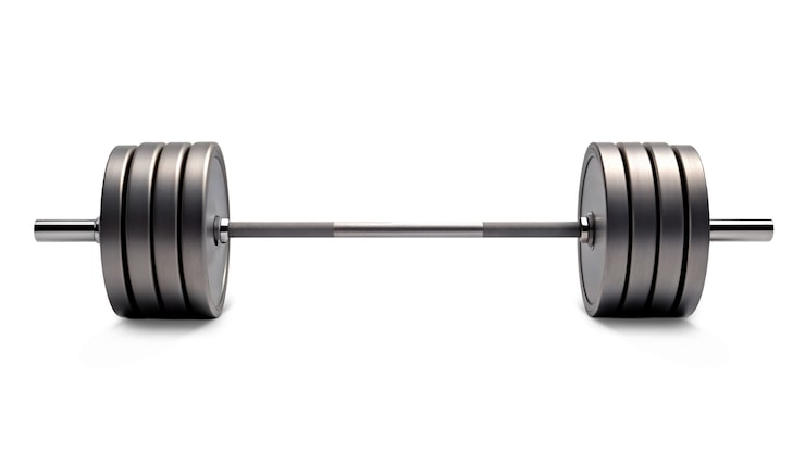 PSD gratuito barbell para el entrenamiento aislado
