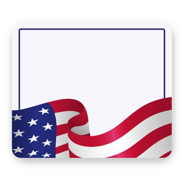 PSD Gratis bendera amerika