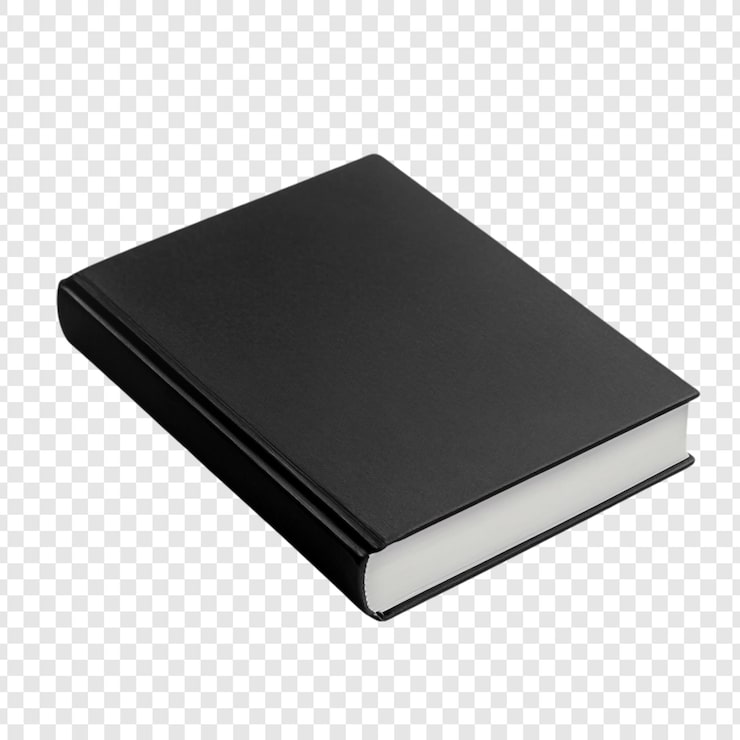 PSD gratuito black book mockup diseño elegante y sencillo para la publicación