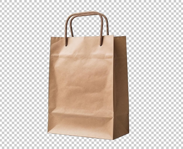 PSD gratuito bolsa de papel marrón aislada en el fondo