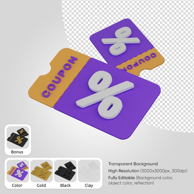 PSD gratuito buono 3d