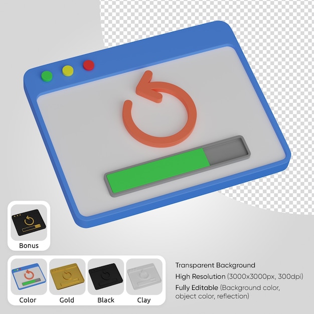 PSD Gratis cadangan web 3d