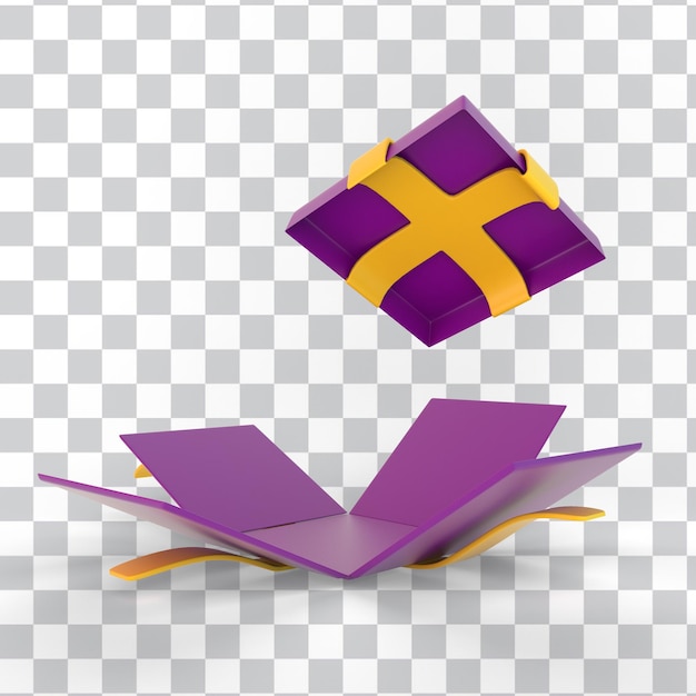 PSD gratuito caja de regalo de eid