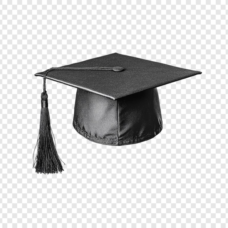 PSD gratuito cappello nero di laurea simbolo di successo e istruzione