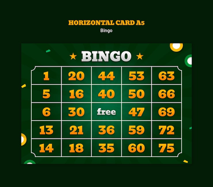 PSD gratuito cartón de bingo con números