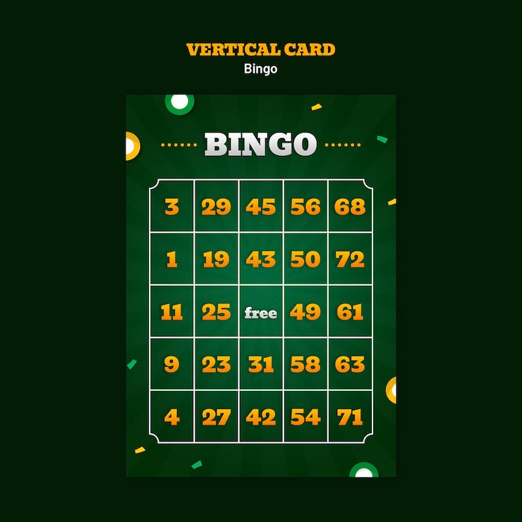 PSD gratuito cartón de bingo con números