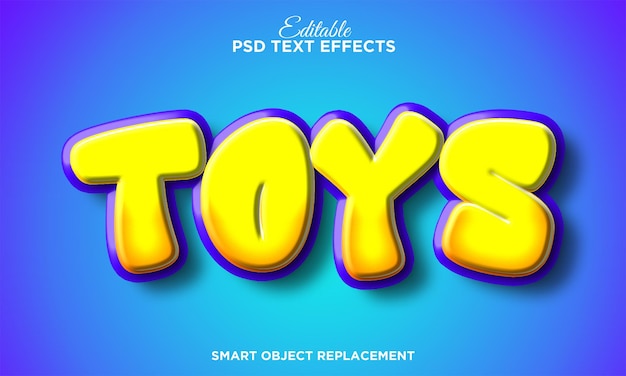 Gratis PSD cartoon bewerkbare tekst effect